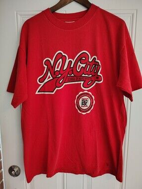 Vintage 90s School Of Hard Knocks SOHK NY City Manifesto T-Shirt XL Boxy
